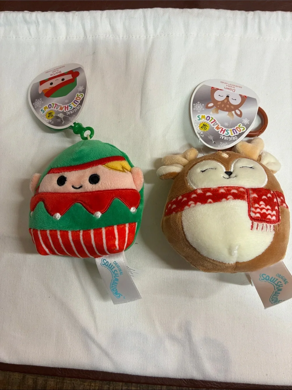 5 Christmas Squishmallows  Purse Charms/Ornaments